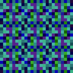 Seamless pattern background from a variety of multicolored squares.