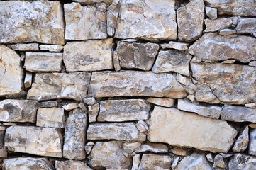 Old stone wall for texture or background.