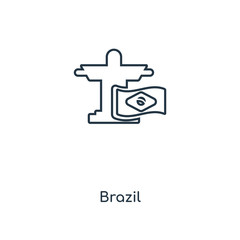 brazil icon vector