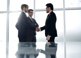 Fototapeta premium reliable handshake of business partners