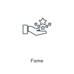 fame icon vector