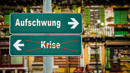 Schild 350 - Aufschwung