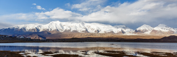 Panorama of Pamir mountains (Xinjiang, China)