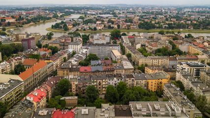 Fototapeta na wymiar the district of Nowy Świat and Debniki in Krakow, Poland
