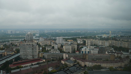 Obraz premium Building Kiev with multi-apartment buildings