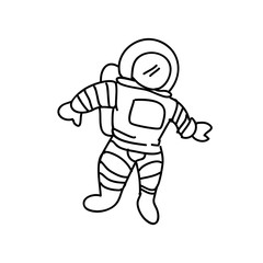space astronaut character icon