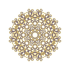 Colorful mandala isolated on white background