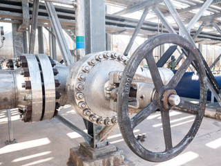 large manual handwheel valve