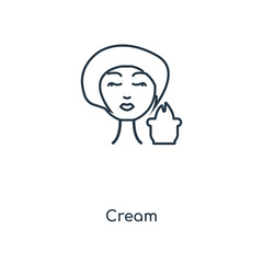 cream icon vector