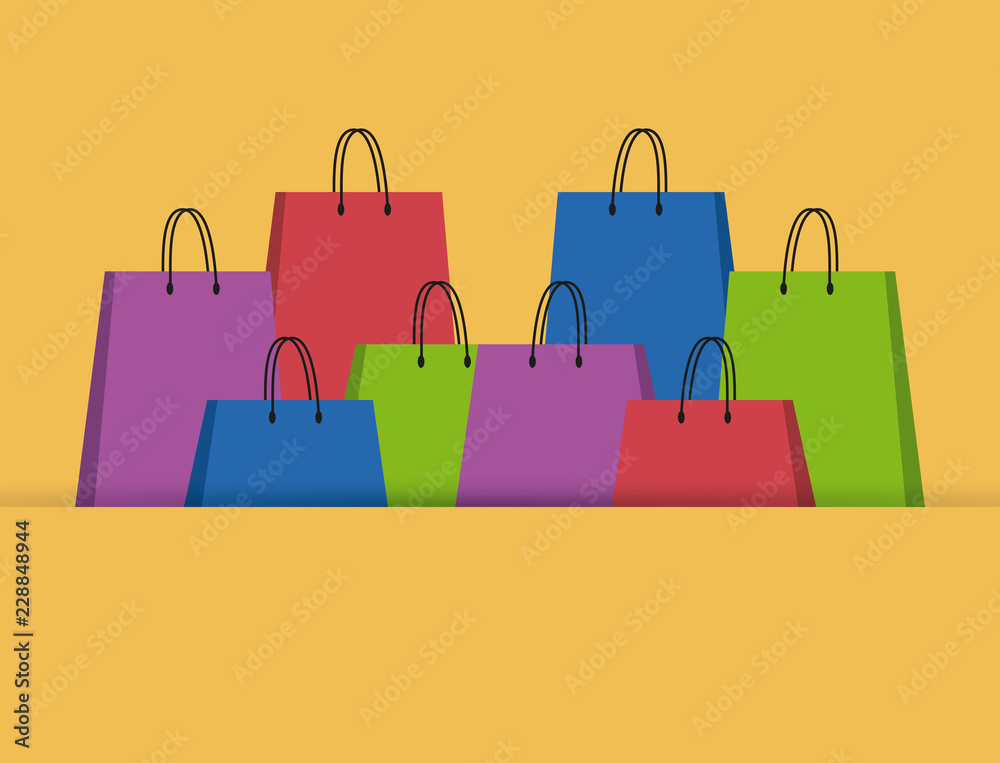 Canvas Prints shopping bag store