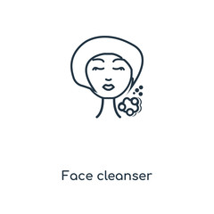 face cleanser icon vector