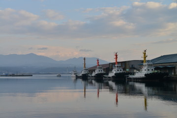 Fototapeta premium 朝の港