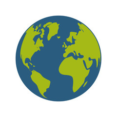 world planet earth space icon