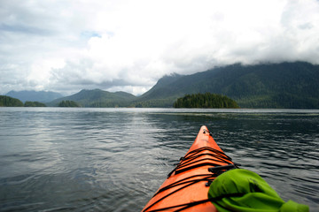 kayak on a lake