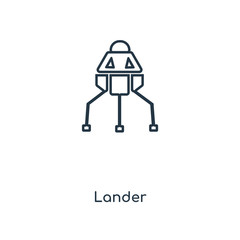 lander icon vector