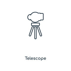telescope icon vector