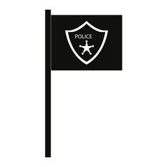police department flag icon