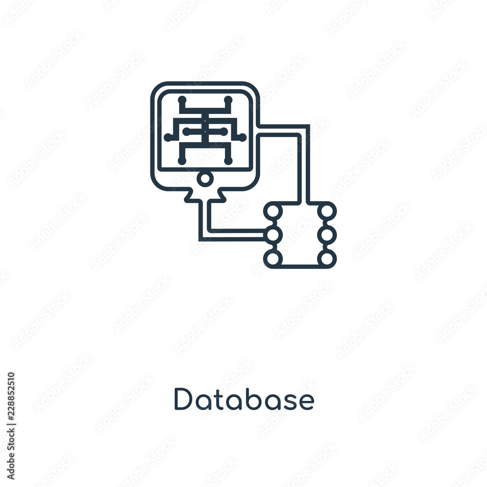 Poster database icon vector icon vector