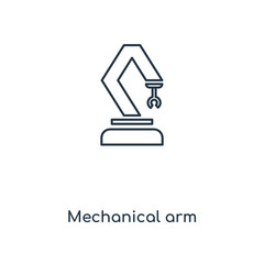 mechanical arm icon vector