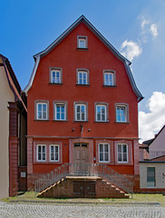 Fototapeta na wymiar In der Altstadt von Rothenfels, Unterfranken, Bayern, Deutschland 