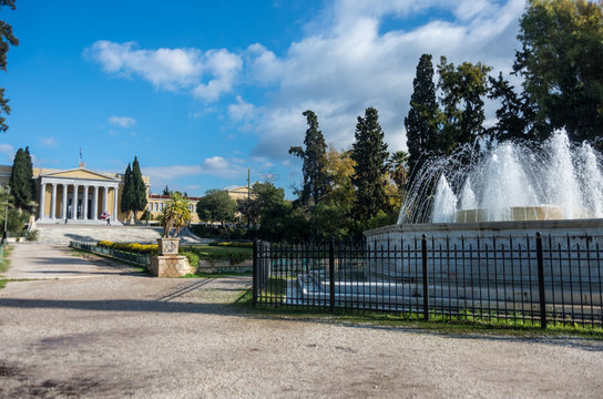 Zappeion palace building in the National Gardens of Athens. Greece
