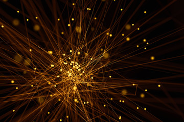 Obraz premium 3d illustration abstract network background .