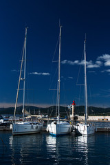 Fototapeta na wymiar Boats in St. Tropez