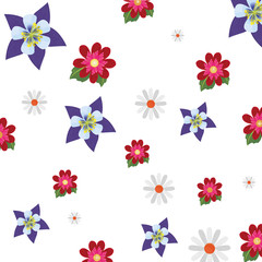 flowers decoration nature pattern background