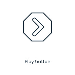 play button icon vector