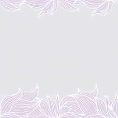 Fototapeta na wymiar Seamless floral background pattern in pastel colors. Nature theme,leaves, hand - drawn abstract elements.