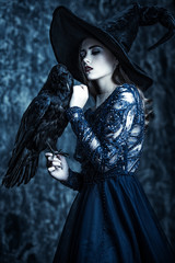 black raven and witch