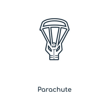 parachute icon vector