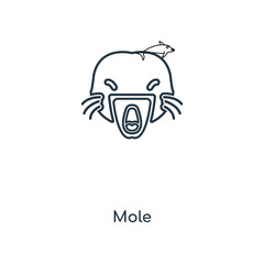 mole icon vector