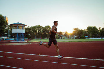 Obraz premium Healthy athlete man jogging