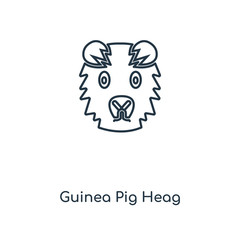 guinea pig heag icon vector