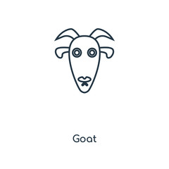 goat icon vector
