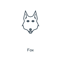 fox icon vector