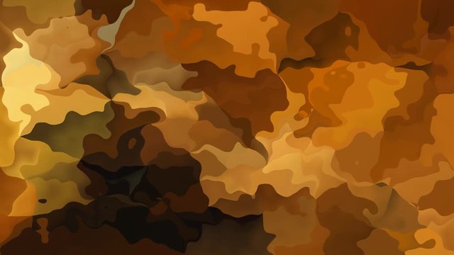 abstract animated twinking stained background seamless loop video - watercolor splotch effect - brown ochre beige camel color
