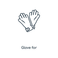 glove for icon vector