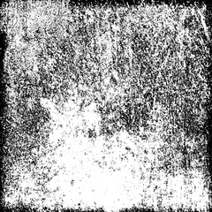Fototapeta premium Grunge background abstract black and white. Monochrome texture of dirty surface. Pattern of cracks, chips, scuffs