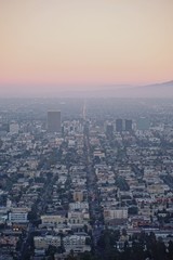 Los Angeles zum Sonnenuntergang