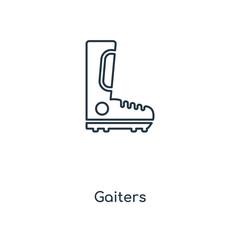 gaiters icon vector