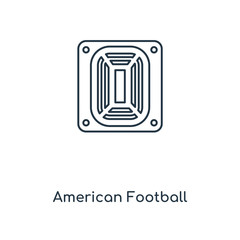 american football stadium icon vector