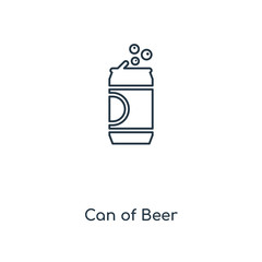 can of beer icon vector