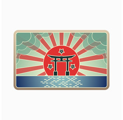 Japanese Gate Landmark Vector