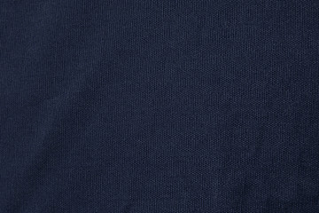 Dark blue canvas fabric texture. Blank cotton textile pattern background.