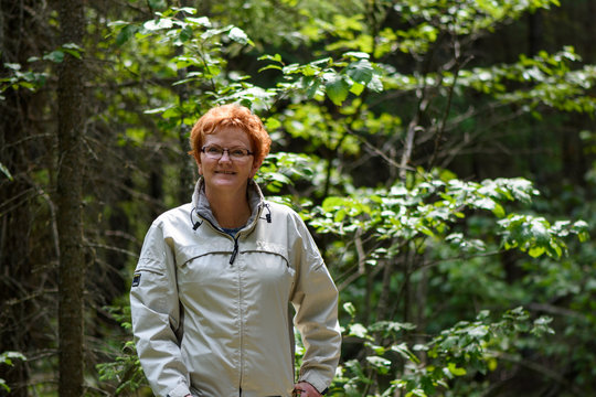 woman smiling for portrait
