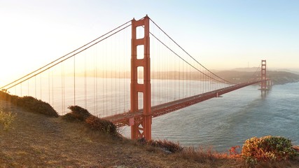Sonnenaufgang an der Golden Gate Bridge | San Francisco | USA