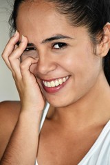 Shy Cute Colombian Female Youngster