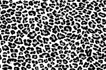 texture repeating seamless pattern snow leopard jaguar white leopard - obrazy, fototapety, plakaty